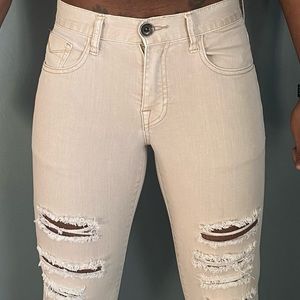 G by GUESS distressed khaki jeans